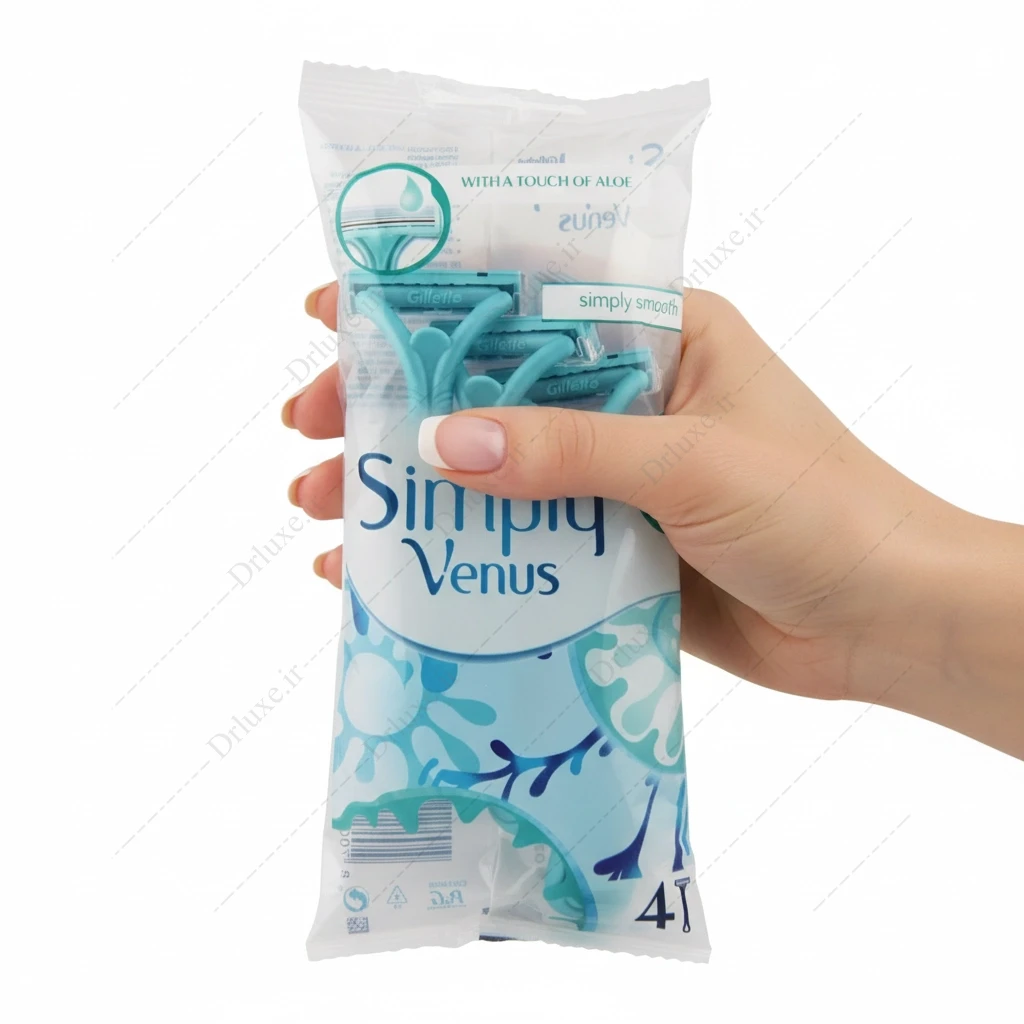 خودتراش 2 لبه سیمپلی ونوس ژیلت 4 عدد